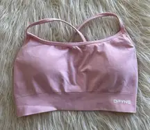 Dfyne Dynamic Backless Sports Bra Light Rose Pink Size Large