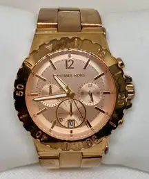 Michael Kors MK-5314 unisex watch heavy date multifunction Stainless running