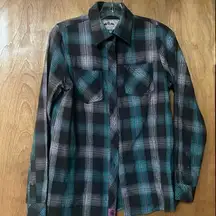 Legendary Whitetails original deer gear button up flannel shirt size M