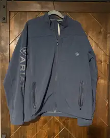 Ariat Logo Softshell Blue Jacket
