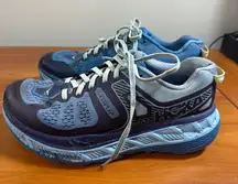 Hoka Stinson ATR 5 Women's Running Athletic Shoe Navy Blue Workout Comfort W9