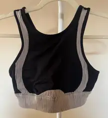 Alo Yoga Black White Contrast Sports Bra - XS