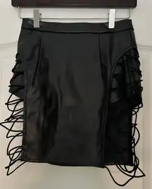 Leather Mini Skirt
