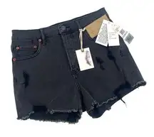 Jessica Simpson denim shorts button fly infinite high-rise size 27 Bradford Blac