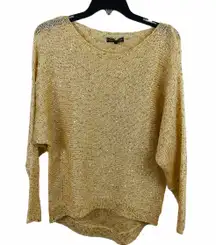 Gold Sequin sparkle sweater size small