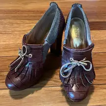 Sperry Topsider Stacked Heel Platform Loafers (6)