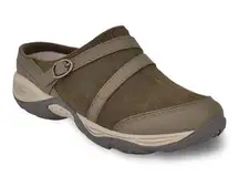 Easy Spirit  Equinox Clog in Olive Suede Size 7.5M MSRP  $69