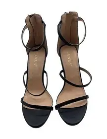 Venus Size 7.5 Strappy High-Heel Sandals Back Zipper Closure By Venus