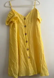 Peach Love California Sunny Yellow Dress