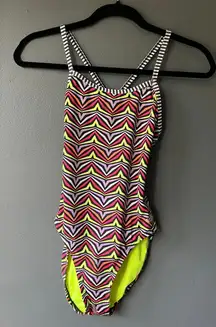 Dolfin Uglies Colorful Zigzag One-Piece Swimsuit