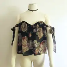 Floral Off Shoulder Boho Top