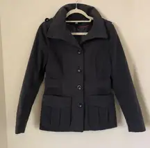 H&M Size 6 Grey Pea Coat