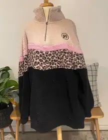 Bucees | Sherpa Half Zip Up Jacket