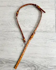 Thin Rhinestone Leather Belt 