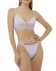 Johnathan Simkhai Lilac Eunice Strappy Bikini TOP