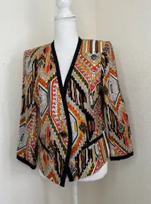 Trina‎ Turk Tribal Diamond Moderna jacket