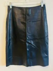 Vintage  100% Leather Skirt