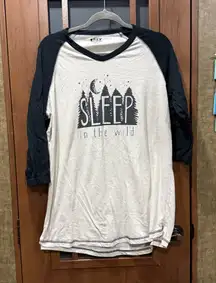 Lazy One Sleep in the Wild Raglan Tee