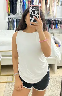 white tank top