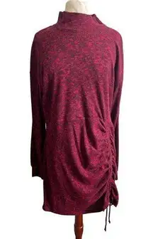Xhilaration Sweater Dress NWT Mock Neck Rouched Waist XXL