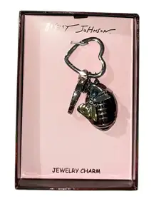 NIB BETSEY JOHNSON Football Purse Charm/Keychain