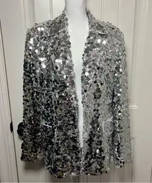 Avec Les Filles oversized sequence jacket size med