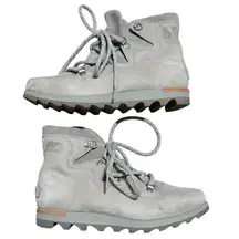 Sorel Womens 7 Boots Sneakchic Alpine Suede Lace Up Ankle Hiking Outdoor Shoes