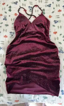 Red Sparkly Hoco Dress