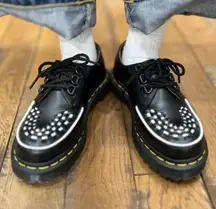 NEW Dr Martens Ramsey Creeper in Black White Rockabilly Size 7 Y2K Skater Punk