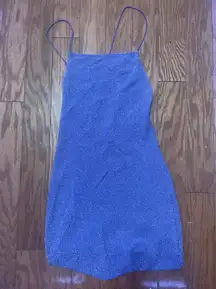 purple skin tight sparkly dress!