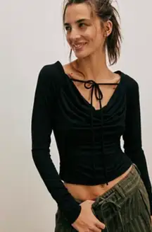 Free people Menagerie long sleeve top size small new with tags 