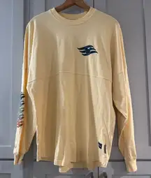Disney Cruise Line Spirit Jersey Long Sleeve Shirt Yellow Medium Mickey Mouse