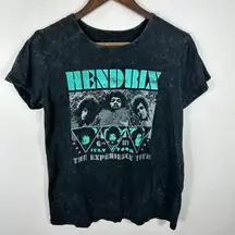 Hendrix Graphic Tee Black Grunge Rock Band Shirt Karl Ferris Collection Indie
