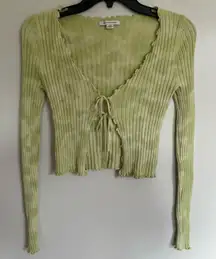 Women’s‎ Juniors American Eagle Tie Front Tie Dye Long Sleeve Top Size Small