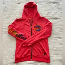 Laguna Beach Full Zip Hoodie in Red Women's M $175