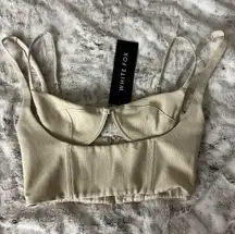 White Fox Boutique NWT White Fox bustier top