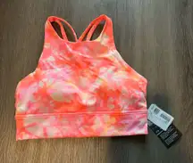 Lululemon High Neck Long Line Energy Bra Medium Support B-D