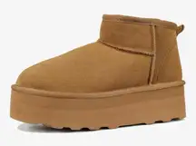 NEW Ultra Mini Platform Classic Short Ankle Cloud Fur Lined Anti-Slip Boots 7