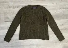 Vintage Abercrombie & Fitch Olive Ribbed Crewneck Sweater Reliable Goods 