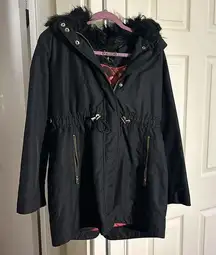 Ted Baker London parka jacket size 2 *the hoods fur needs brushed out