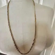 Park Lane gold tone vintage long chain necklace