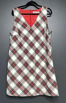 NWOT Trina Turk Brynne Shift Dress Holiday Plaid 12