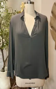 Elegant Gray Women's Top