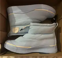 NEW SOREL Out n About IV Puffy Women's Size 11 Waterproof Boot Arctic Sea Blue