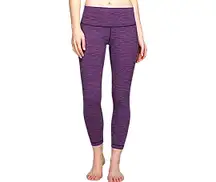 Lululemon High Times Pant Diamond Jacquard Space Dye Naval Blue Jewelled Magenta  Gently used and in good condition, size 8. $98 retail.