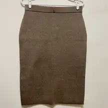 New! J. Jill Knee Length Brown Pencil Skirt