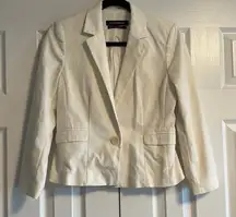 Club Monaco Women’s White One Button Blazer, Size 6