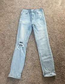 Altar'd State Jeans Straight-Leg Distressed