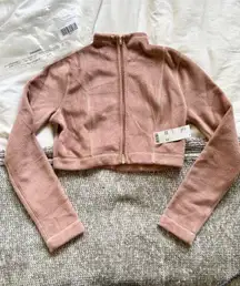 Bethany Fleece Zip-Up Jacket Crop