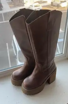 Brown dolls kill boots